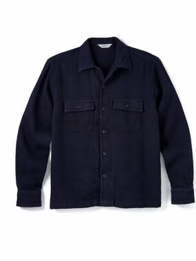 3sixteen Camp Shirt Navy Handloom HBT XL
